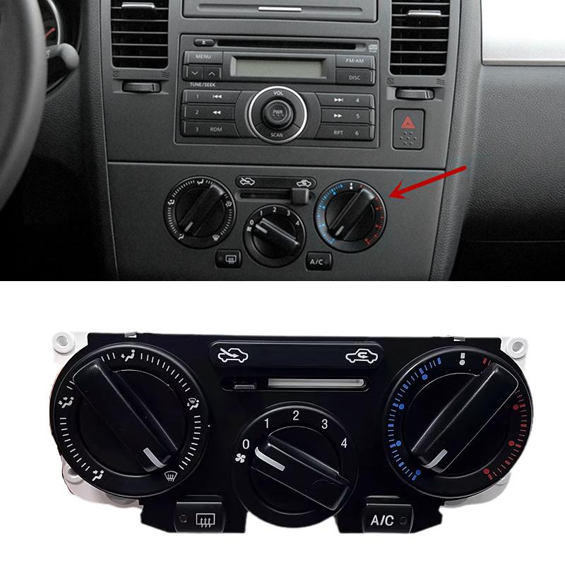 For Nissan Tiida Livina NV200 2005-2010 Ir Conditioner AC Switch Panel Assembly Air Conditioner Controller Car Accessories