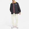 Nike Sb Logo Casual Skateboarding Collared Jacket Men Outerwear Black DM0871-010