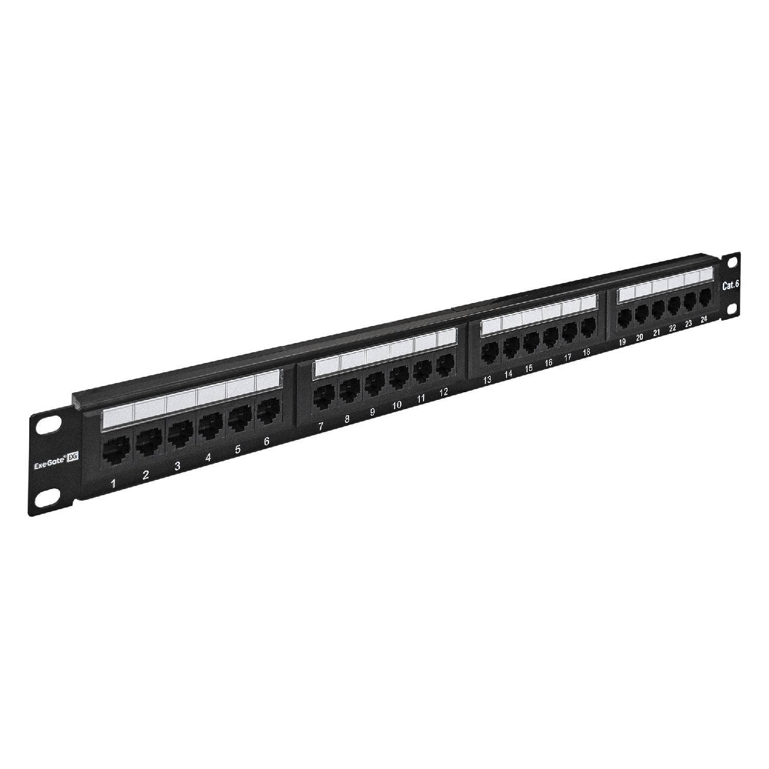 

Patch Panel Exegate Epp3-19-24-8p8c-c6-110d 19 Utp 24 Port Cat 6 Krone 110 dual Idc 1u Rohs Black