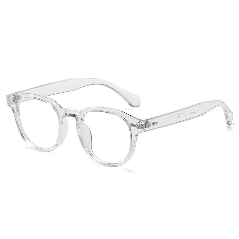 Japanese & Korean Retro Prescription Eyeglass Frames for Men & Women - Trendy Literary Style with Plain or Custom Lenses