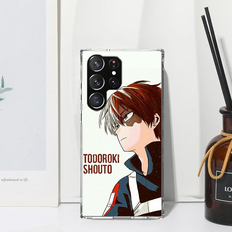 My Hero Todoroki Shoto Phone Case For Samsung Galaxy Note 20 Ultra 10 Plus 9 8 M11 M12 M21 M30S M32 M51 M52 J4 J6 + J8 Art Funda