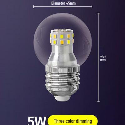 Helle LED-Drei-Farben-E27-Glühbirne