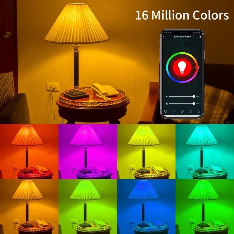 

Tuya Smart WiFi LED Light Bulbs 220V 110V 10W 15W 20W E27 Alexa LED Lamp RGB Smart Life APP Google Assisatnt Voice Control Yes