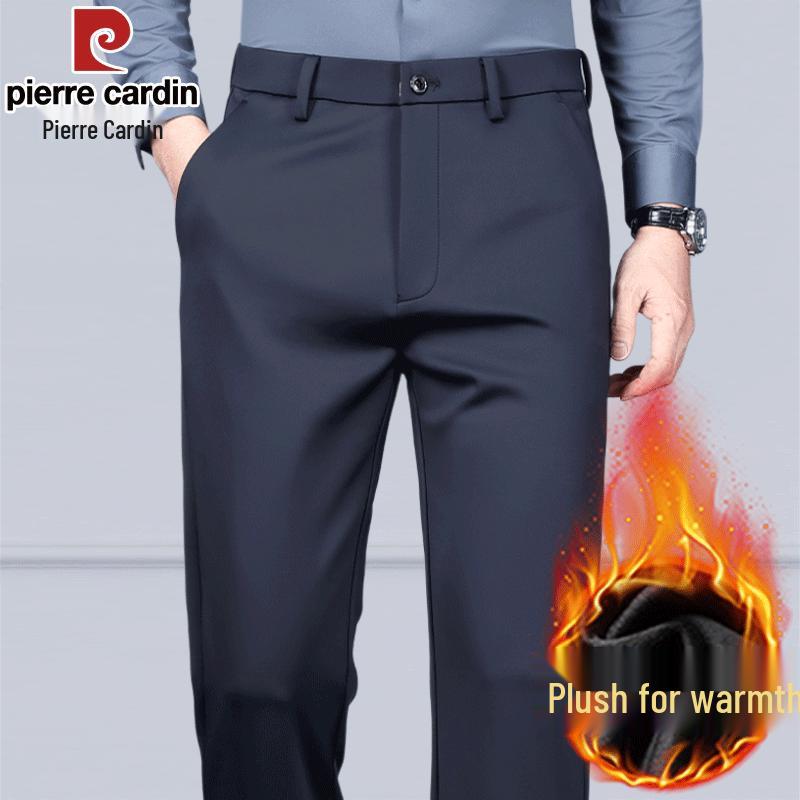 Pierre Cardin Men's Silk-Blend Business Casual Trousers
