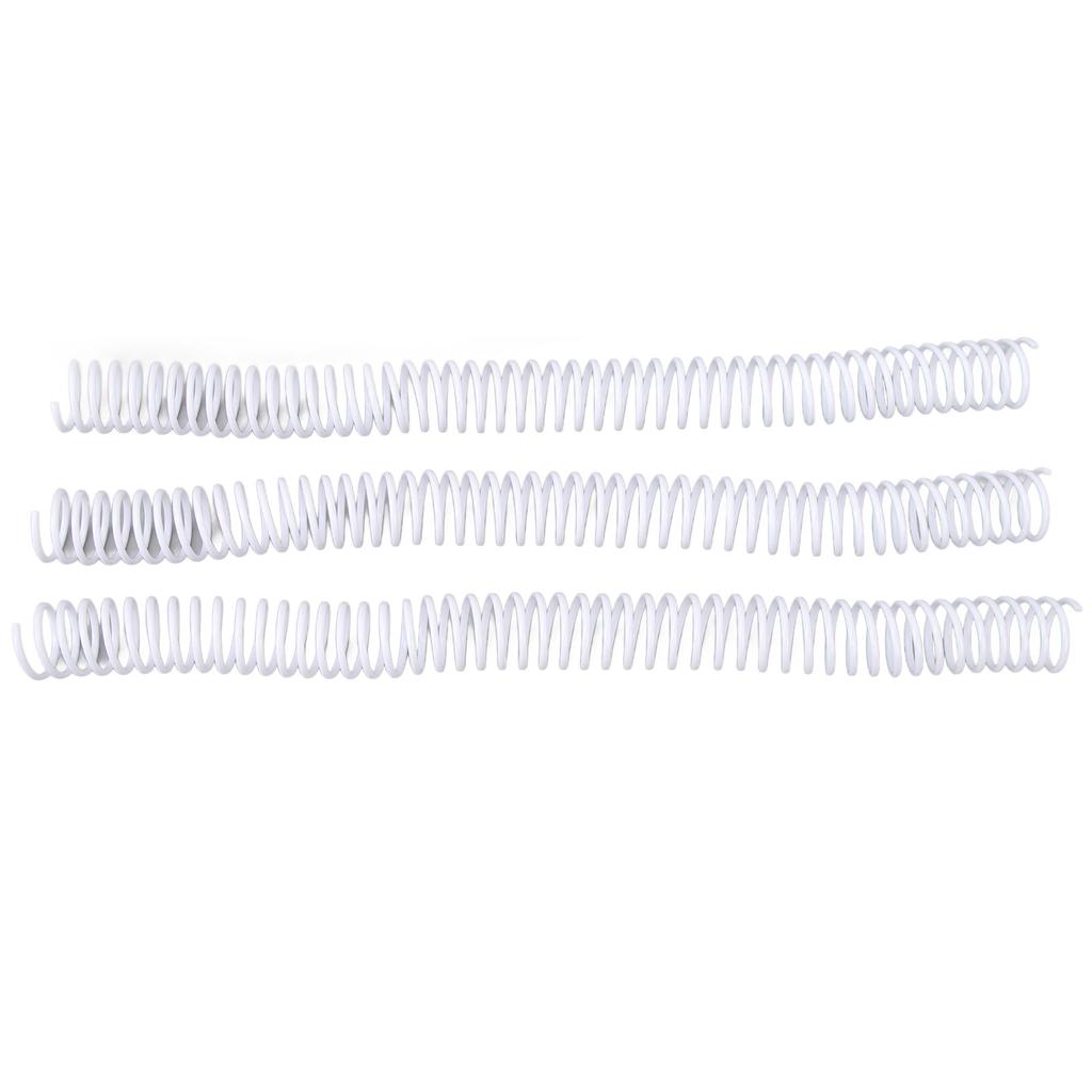 50 Pcs Spiral Binding Coil 19mm Diameter 48   4:1 Pitch 170 Sheet Capacity   Binding Spine