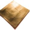24K Gold Leather 2mm 10cm 1 [KAZARIHAKU LEATHER] Leaf-Coated (Cowhide, Thick, Square, Piece)