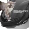 Cat Litter Box Large Capacity Semi-closed Plastic Anti-Splash Cats Toilet Bedpan Big Oversized Cat Tray Bedpan Cat Toilet Bowl