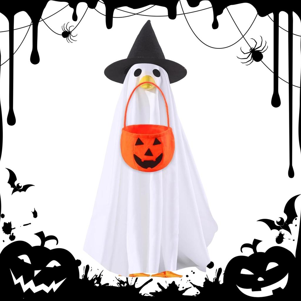 Halloween Goose Outfit Funny Fall Halloween Goose Outfit Vibrant 23 Inch Lawn Porch Outfit for Outdoor Patio Yard Lawn Decor