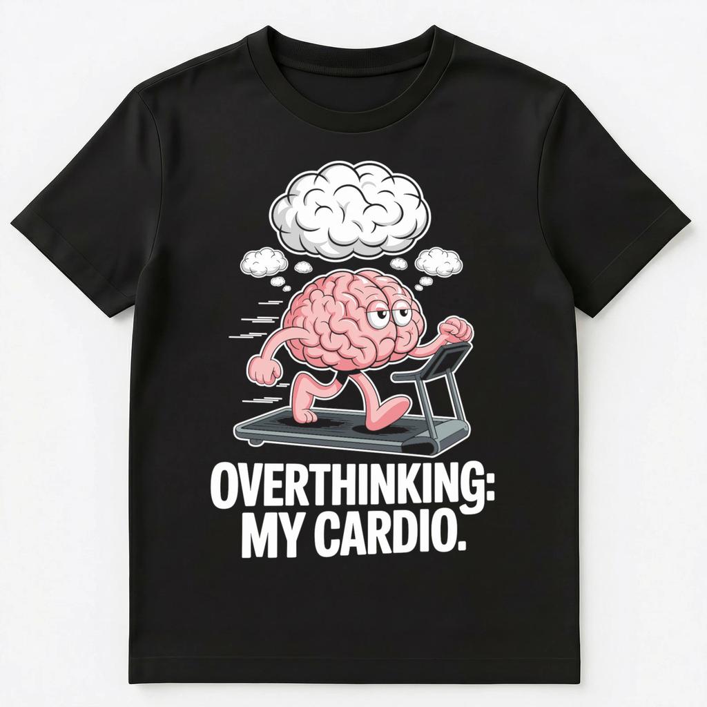 Psychische Gesundheit Humor Angst Innerer Monolog Gedankenkarussell Unisex T-Shirt