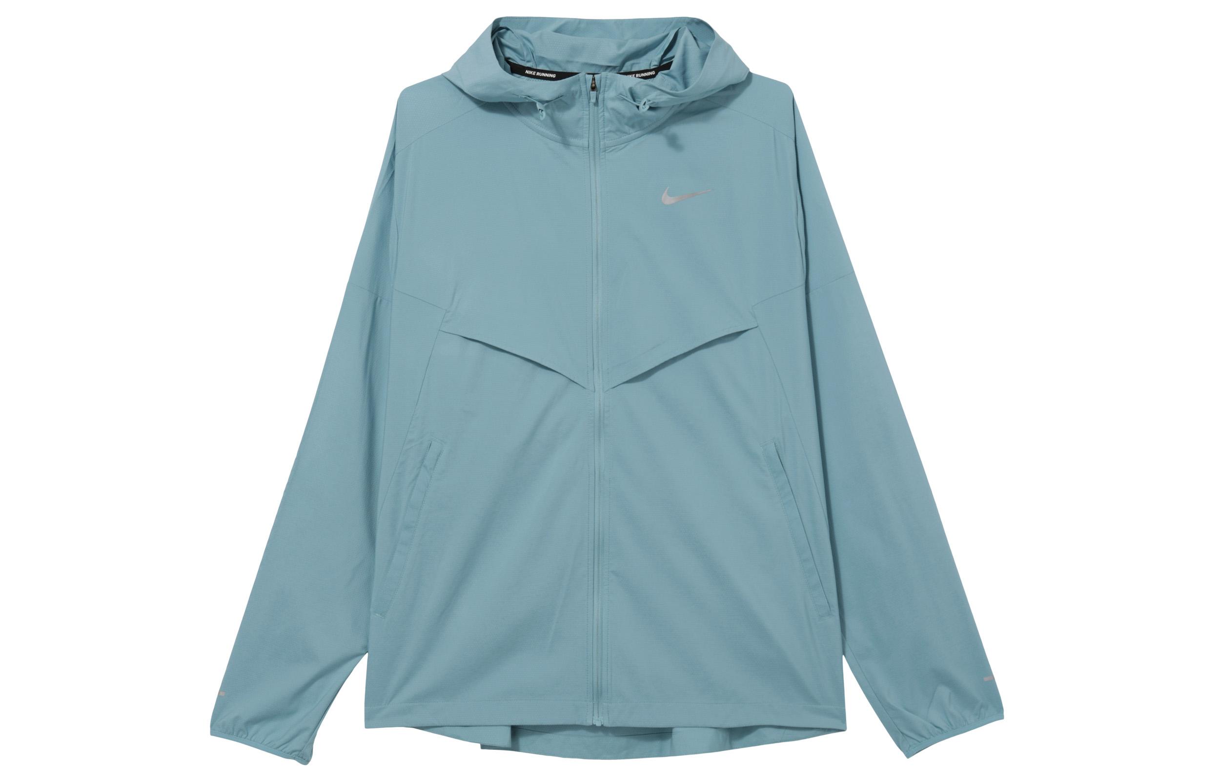 Мужские куртки и пальто Nike Windrunner Джинсовый синий Зеленый FB7541-464 XXL