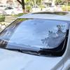 Car Sunshade Umbrella Front Windshield Silver Glue Sunshade Umbrella Uv Resistant Folding Car Umbrella Car Sunscreen