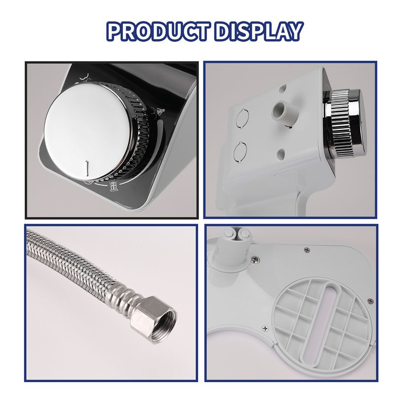 A84E-Bidet Toilet Seat Attachment Ultra-Thin Non-Electric Self-Cleaning Dual Nozzles Wash Cold Water