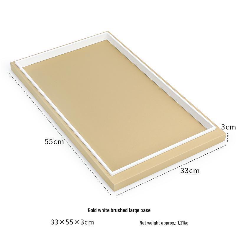 Ya Yu Jin Bai Jewelry Display Tray for Bracelets, Ear Studs, Necklaces - Silver & Gold