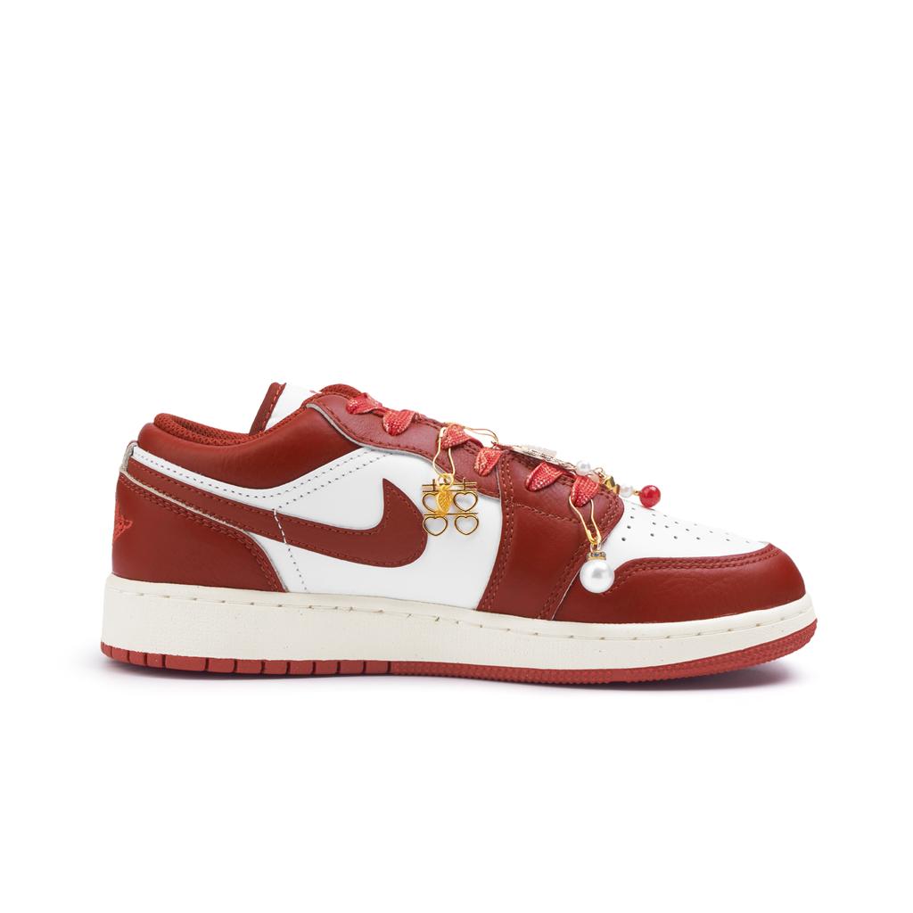 Jordan Air Jordan 1 Low top Skateboard Shoes Women's Red FJ3465-160(Team746-SBOX)