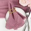24 Pcs Handmade Cloth Napkins with Fringe12.5x12.5 Inches Reusable Soft Rustic Cotton Dinner Napkins for Wedding Party Dinner