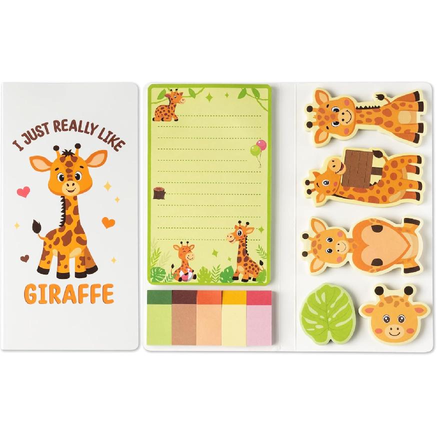 B1ykin Cute Sticky Notes Set - A Good Day to Teach Tiny Humans Self-Stick Notes Pad, 550 Sheets Writing Memo Pages Sticky Notepad for Teacher