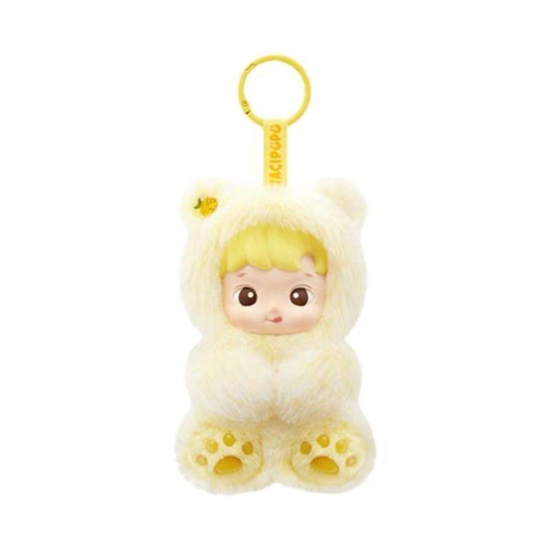 Teddy Bear Gummy Backpack Pendant, Vinyl Plush Toy, Cute Doll