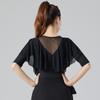 Damen Line Dance Tops Samba Party Latein Shirt Sommer Erwachsene Frauen Tanz Langarm Tops Performance Praxis Kleidung
