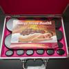 Volcanic Hot Stone Massage Set: 16-Piece Aluminum Energy Stones with Essential Oils.