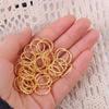 50PCS Charm Hair Rings Big Hole Cuff Clip Hair Braids Reggae Dreadlocks Beads