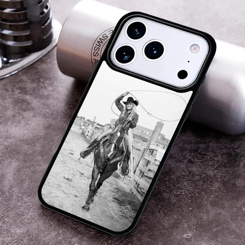 Rider Rodeo Cowgirl Phone Case for iPhone 17 16 15 Pro Max Air 14 13 12 11 Plus Shockproof Capa Cover