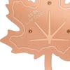 0.9999 Pure Copper Bird Bath Disk 0.6mm Thick Water Cleaner with Triple-Point Support All-Season Maple Leaf Shaped Bird Bath Purification