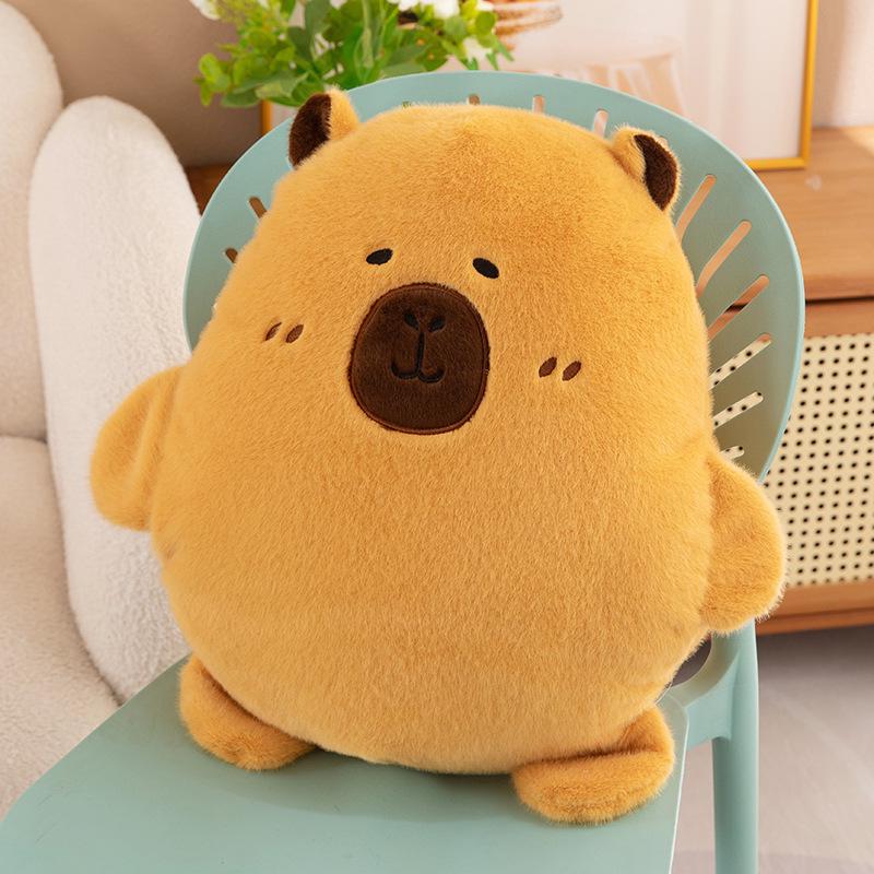 Capybara Plush Hand Warmer Pillow - Cute Winter Doll for Students