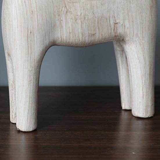 2 ks Dřevořezba Socha koně Abstraktní Umělecká Figurka poníka Zvířecí socha Ozdoba pro domácí kancelář Stolní dekorace