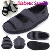 Diabetic Sandals Adjustable Hook Loop Walking Sandals Wide Feet Swollen Shoes Elderly Swelling Sensitive Feet