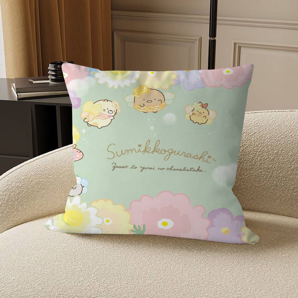 Sumikko Gurashi Cushion Cover Pillowcase Upholstery Sofa Throw Pillow Home Decor Pillowcas