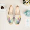 Fashion Women's Casual Flats Shoes with Embroidered Hemp Flat Platform Round Toe Spring/Autumn Comfortable