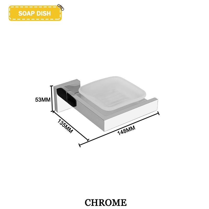 Accesorii negre pentru baie Raft pătrat din oțel inoxidabil Suport pentru prosoape Suport pentru șervețe Cârlig pentru haine Suport pentru pahare Pandantiv pentru perie de toaletă