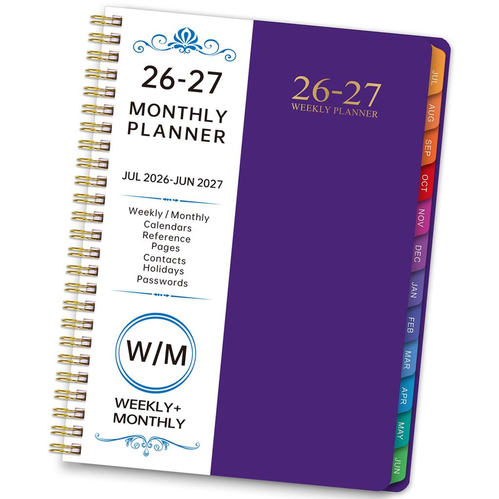 2026 Weekly Monthly Planner Twin Coil Binding 12 Month Weekly Planner For Daily Schedule Priorities Plan Task Management