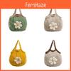 Cotton Knit Shopping Tote With Open Top And Internal Card Pocket For Daily Carry