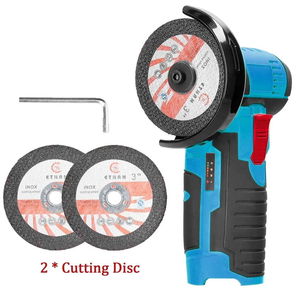 12V Akku-Winkelschleifer 800W 19500rpm Lithiumbatterie Mini-Polierschleifmaschine Diamant-Schneidkraftschleifer