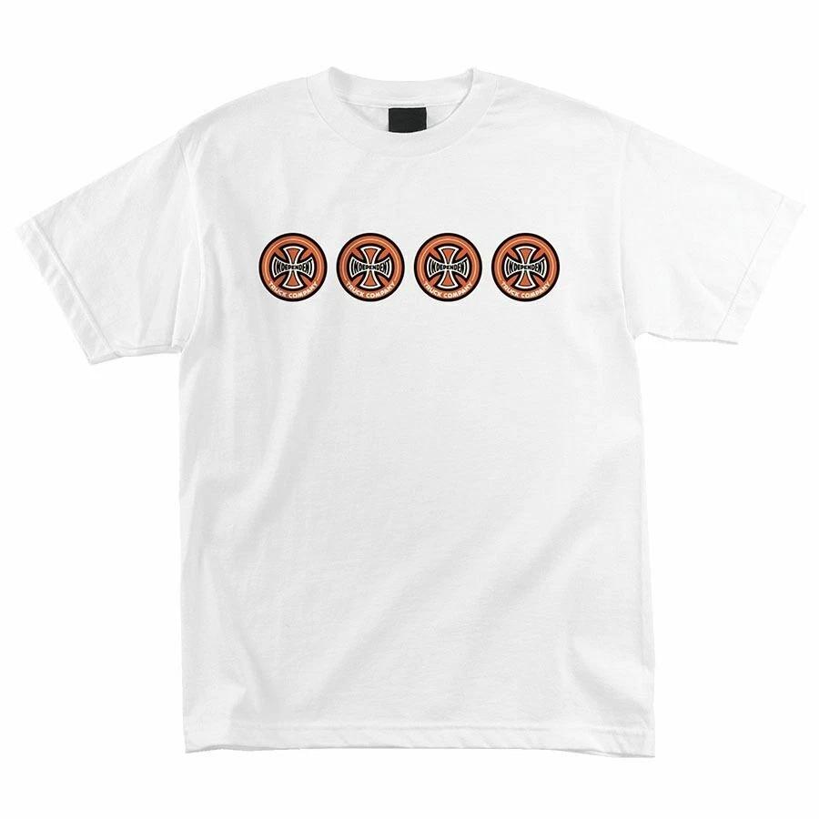 Independent Trucks QUATRO Skateboard T Shirt WHITE XXXXL
