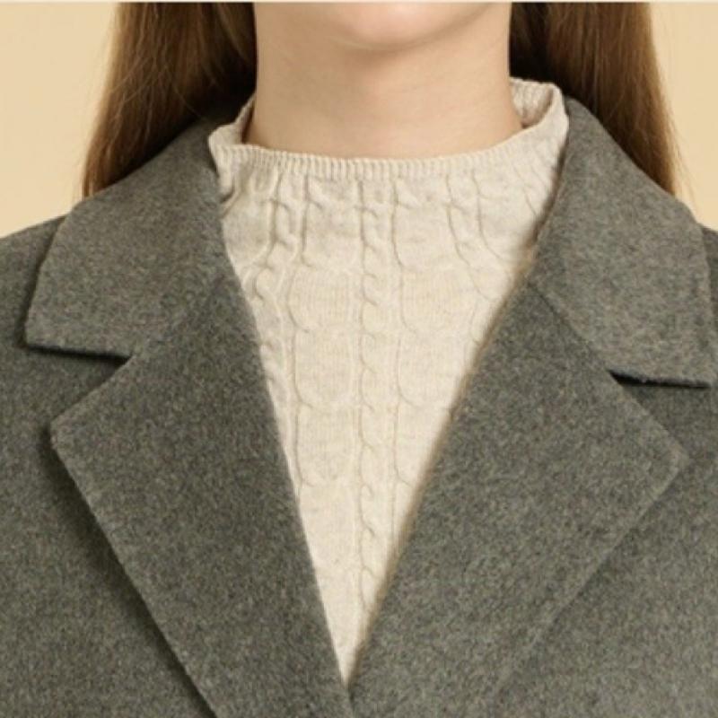 Bcbg Three Button Belted Handmade Coat B5wah837