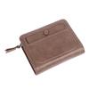 PU Wallet with Multiple Card Slots PU Leather Textured Trifold Three Fold Wallet for Men Boys Brown