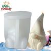 1pcs Santa Dwarf Candle Silicone Mold 3D Faceless Santa Claus Candle Plaster Soap Resin Craft Mold Christmas Gift Making Tool