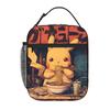 Cartoon Pokemon Theme Large Capacity Thermal Insulation Lunch Bag Ice Pack Rice Bag Pikechu Storage Picnic Bags Tote