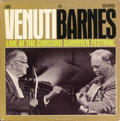 LP Record JOE VENUTI, GEORGE BARNES - Live At The Concord Summer Festival CJ30 Concord Jazz 1977 US Jazz Used