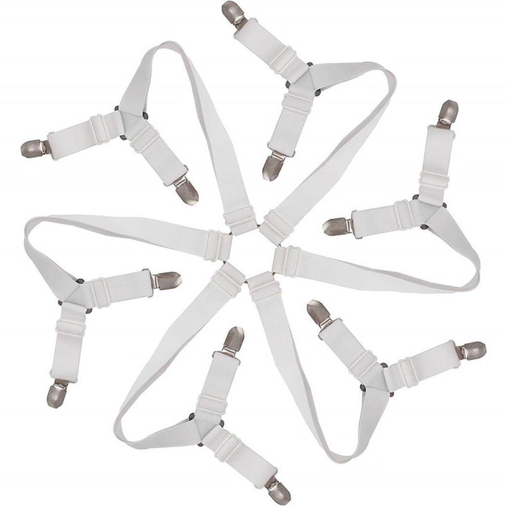 CRISSCROSS SHEET GRIPPERS STRAPS FASTENERS HOLD GRIPS ELASTIC CLIPS GRIPPER