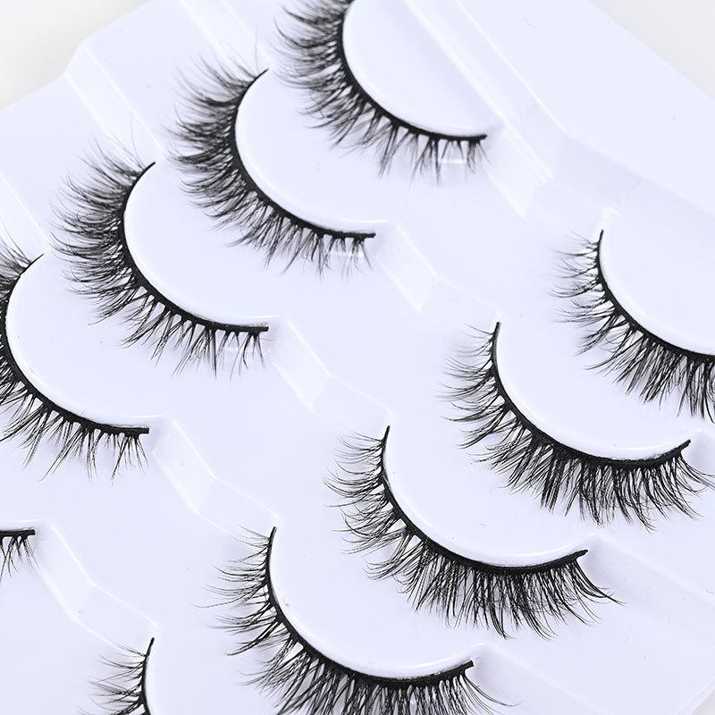 7 Pairs of False Eyelashes, Natural Short Black Stems, Daily Multiple Pairs of Eyelashes 2026
