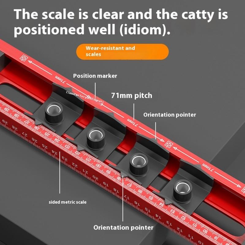40cm Aluminum Electrician Level Tool With Adjustable Markers For Electrical Outlet Installation And Precise Alignment