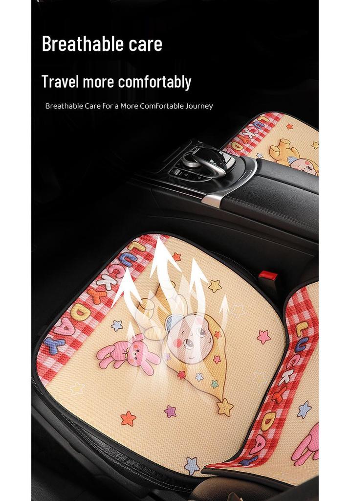 Cute Cartoon Car Seat Cushion for Mazda 3, Angkesaila, CX30, CX4 & Xingye - All Seasons