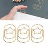 40Pcs   Paperclips Star   Rustproof Coating Multi Purpose Cute Paper Clips for Home School