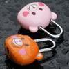 Cartoon Bear Padlock Cute Mini Padlock Combination Lock Cabinet Lock  Handbag Box