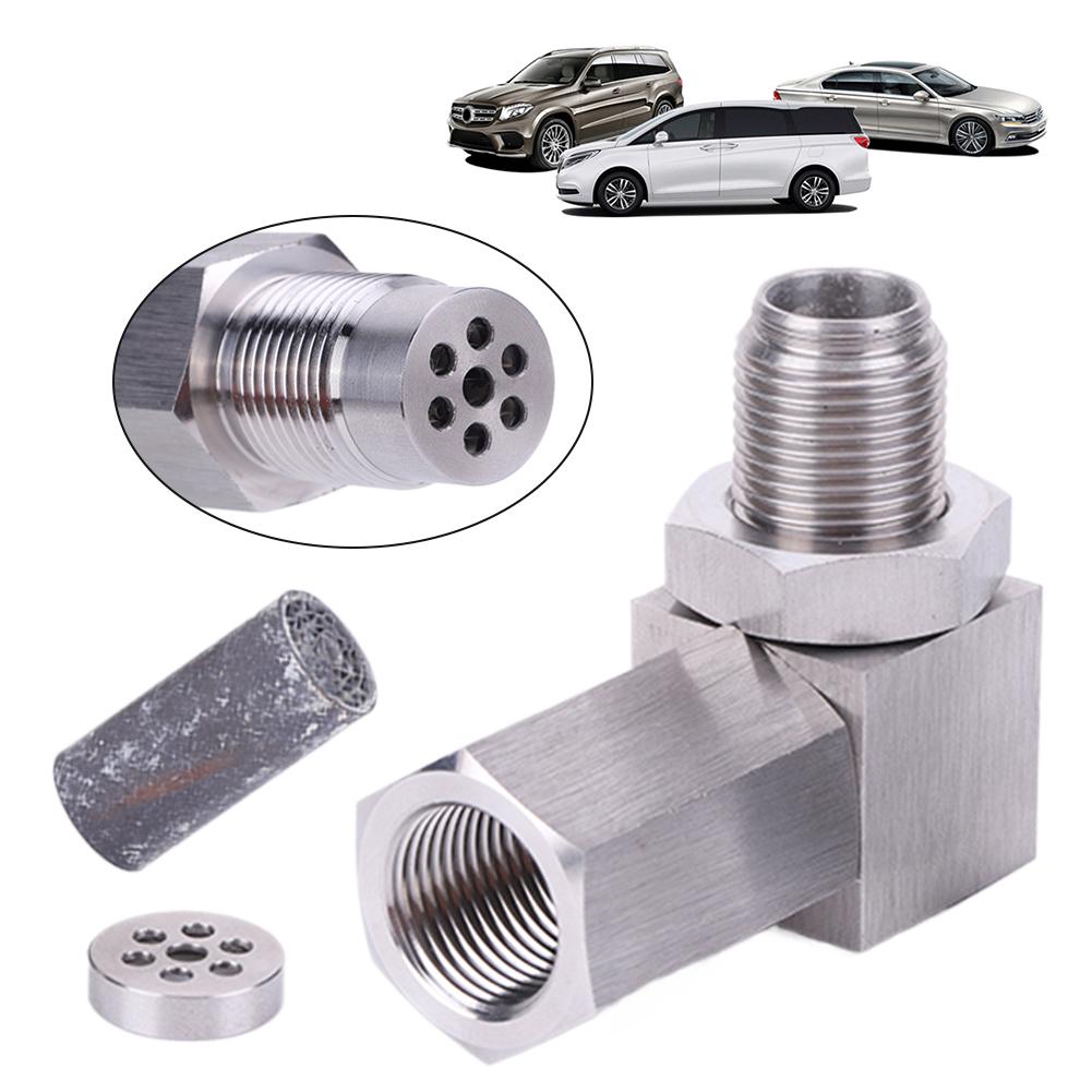 O2 Bung Extension Catalytic Converter 90 Degree P0420 P0430 Exhaust Catalyst Rear Oxygen Sensor Spacer Mini Catalyst O2 Adapter