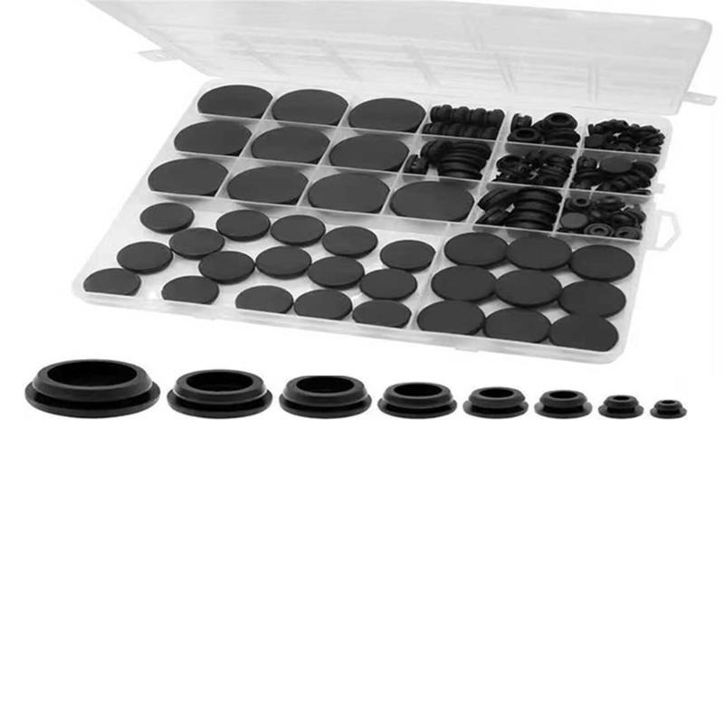 

MXLA Pack of 125 Silicone Rubber Plugs for 1/5 1/4 3/8 5/8 3/4 1 Round Hole CN
