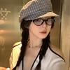Korean Retro Plaid Beret Women's New Spring and Summer Literary Versatile Octagonal Hat Showing Face Little Painter's Hat